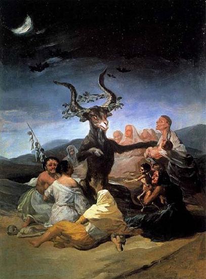 Francisco de goya y Lucientes Witches- Sabbath Germany oil painting art